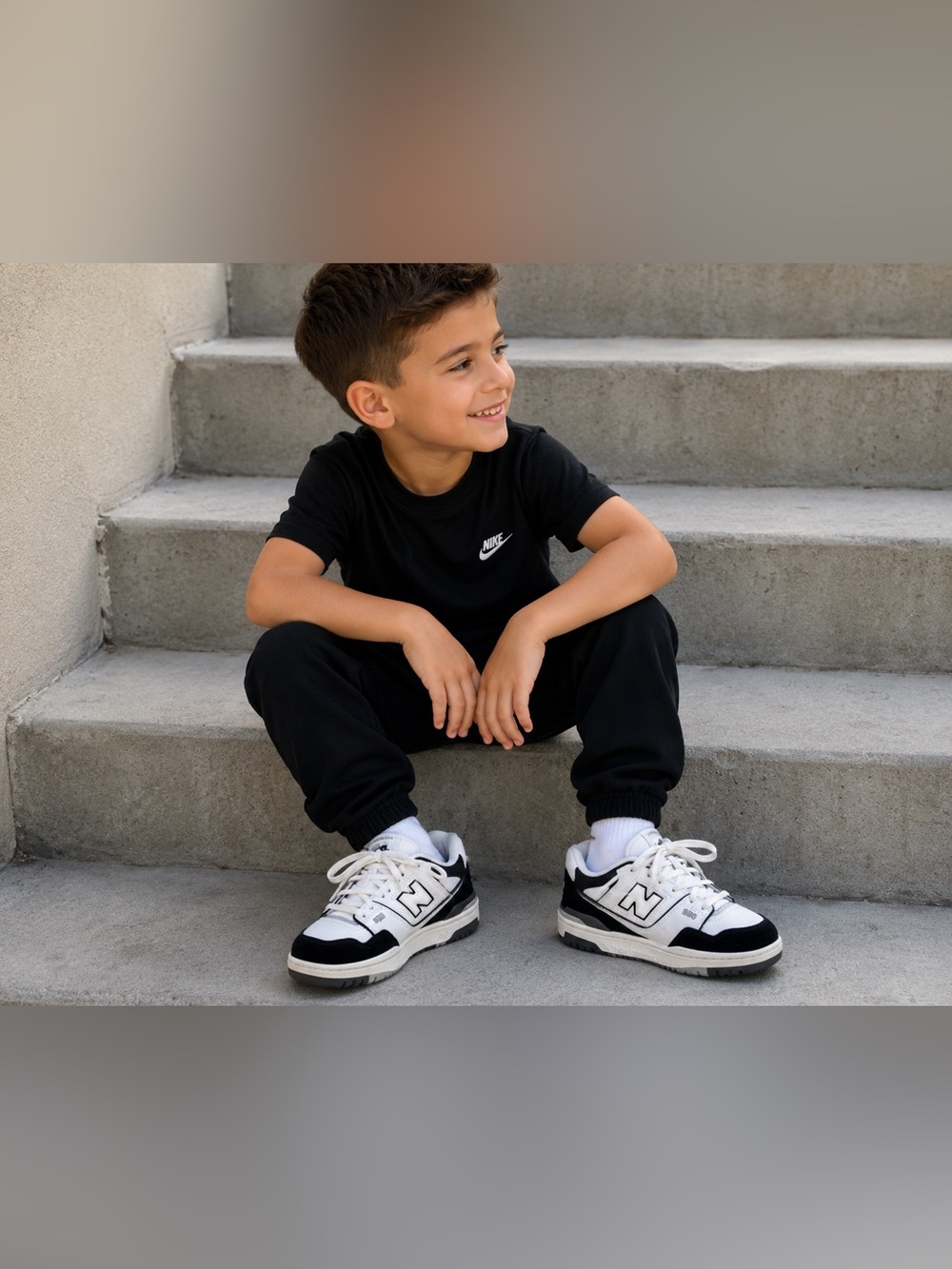 New Balance Black and White Sneakers